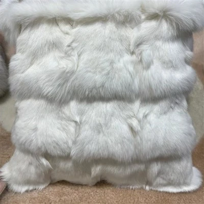 Capas de almofada de pele de raposa verdadeiras, macias e baratas