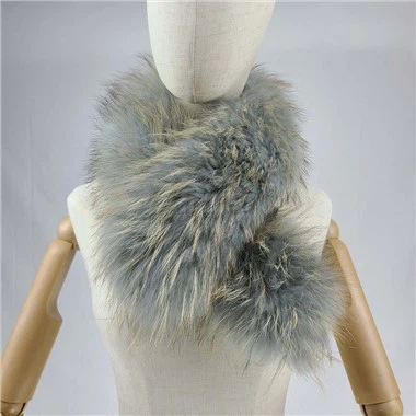 Coleira de pele de guaxinim