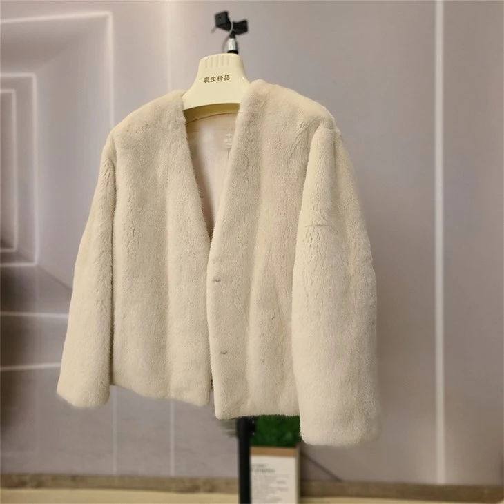 Women's Mink Bomber Jacket